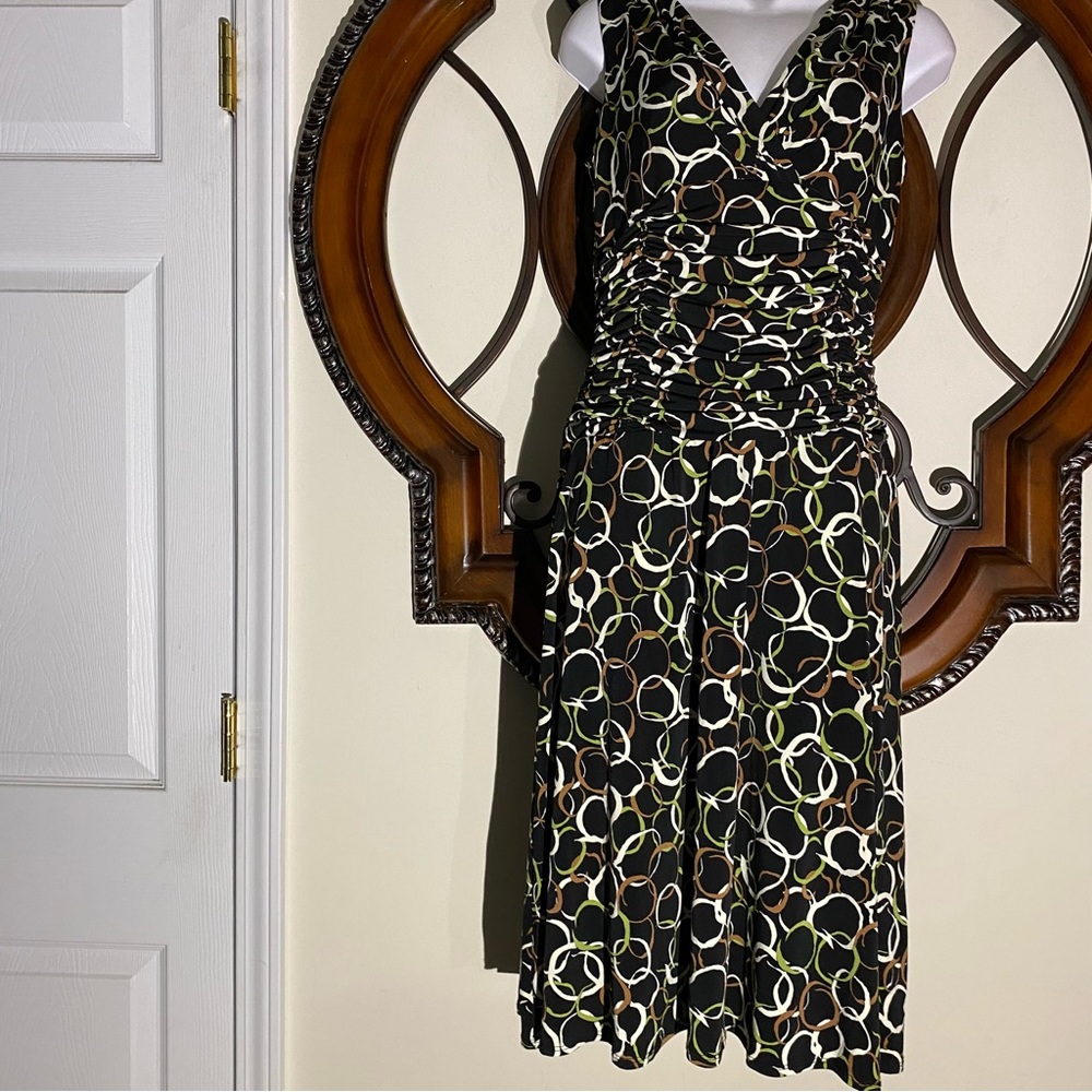 Maggie Boutique Sleeveless Black Print Dress - Picture 2 of 10